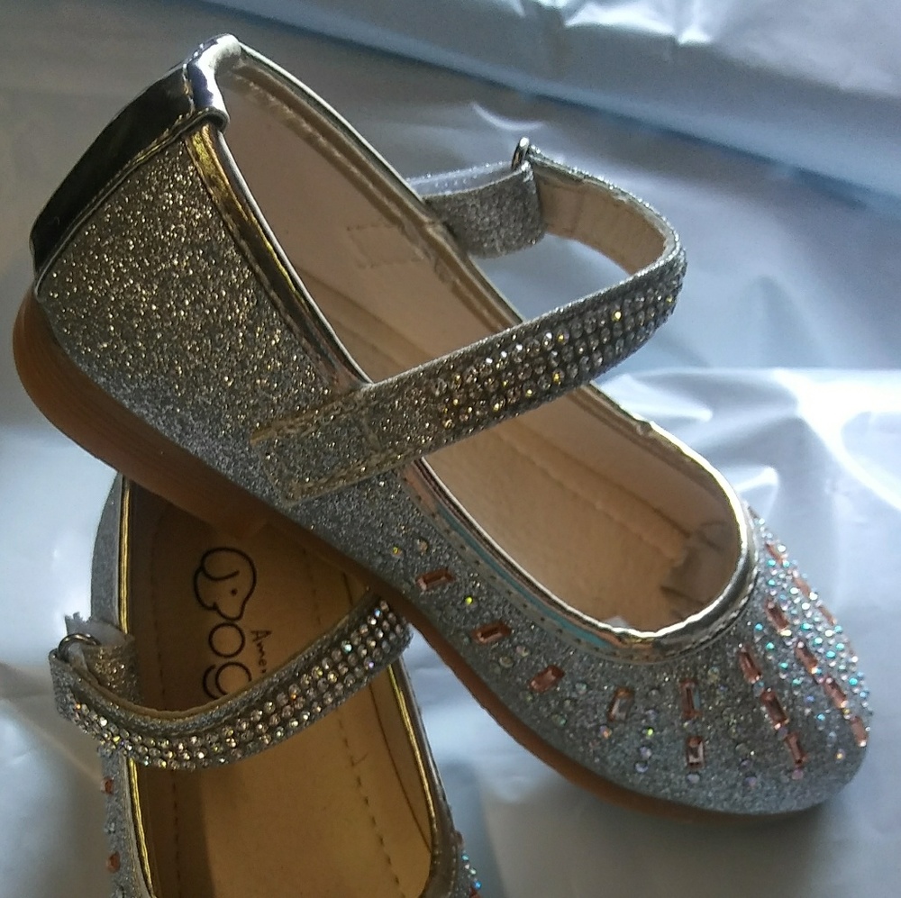 New Girls Sparkling Dress Shoes